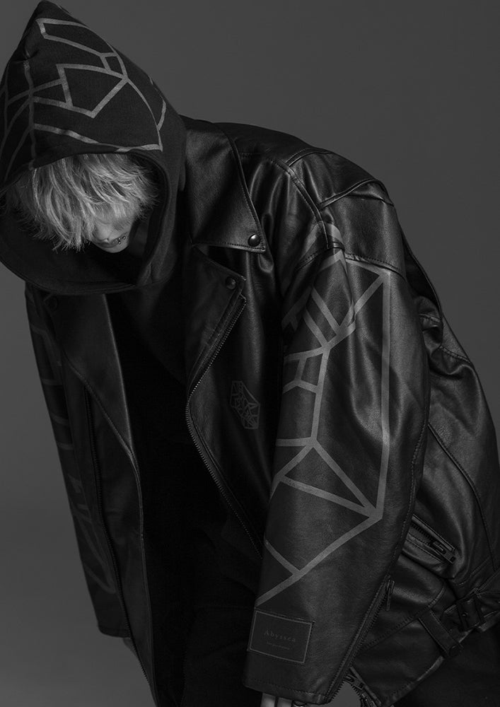 STMPD RCRDS × Abyssea」Lion graphic side buckle ECO leather big