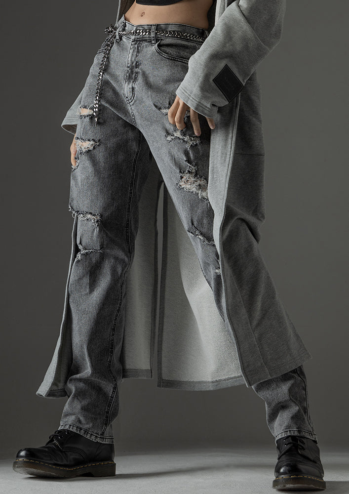 Abyssea】Distressed tapered denim pants｜Abyssea 公式通販サイト