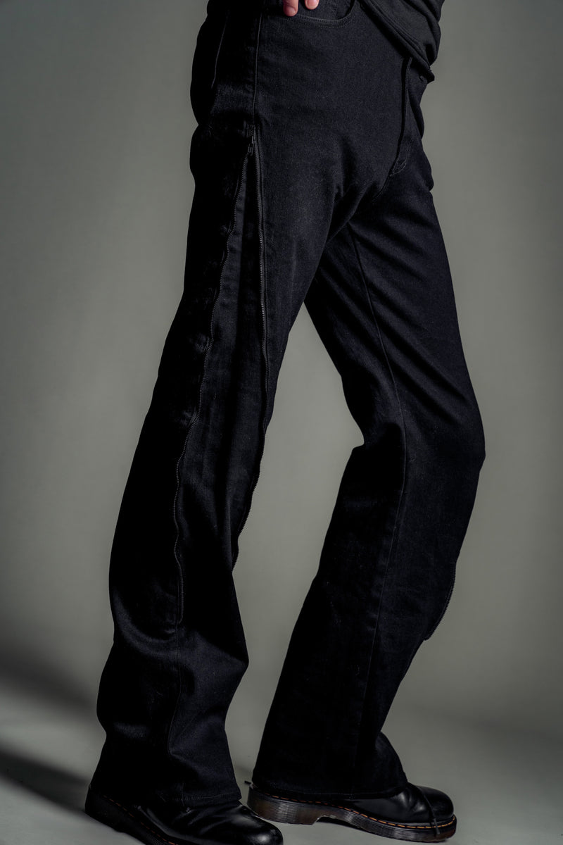 Abyssea】Spiral zip pants -BLACK-｜Abyssea 公式通販サイト