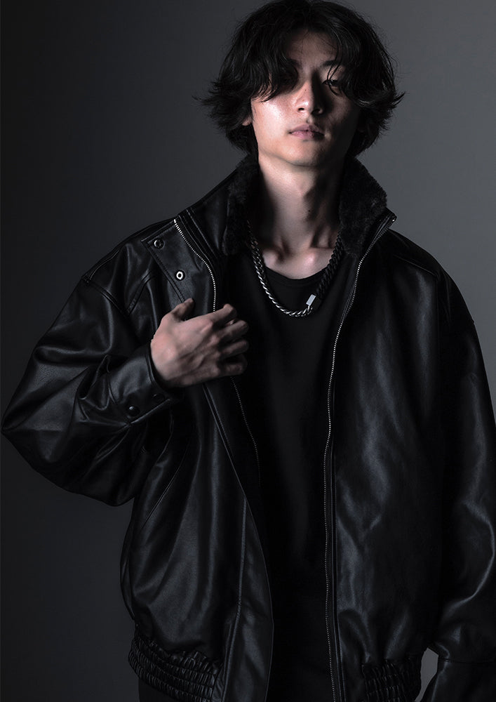 Flight eco leather jacket