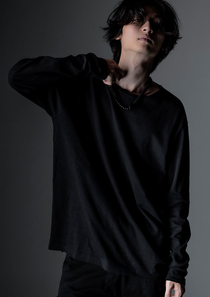 Cut off long sleeve T shirts Thicking jersey