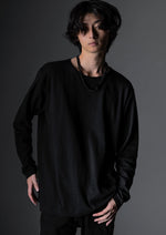 画像をギャラリービューアに読み込む, Cut off long sleeve T shirts Thicking jersey
