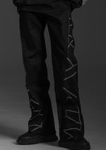 画像をギャラリービューアに読み込む, 「STMPD RCRDS × Abyssea」&lt;br&gt;Lion graphic side zip pants
