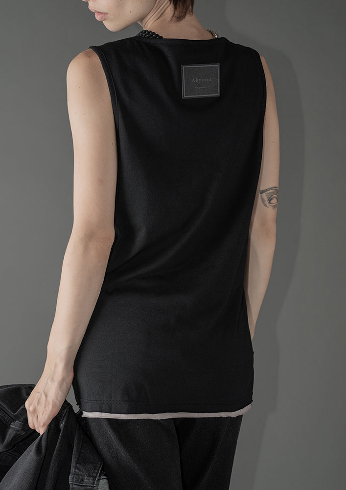 Double face cutoff Tanktop