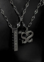 Load image into Gallery viewer, f o r l o v e logo necklace
