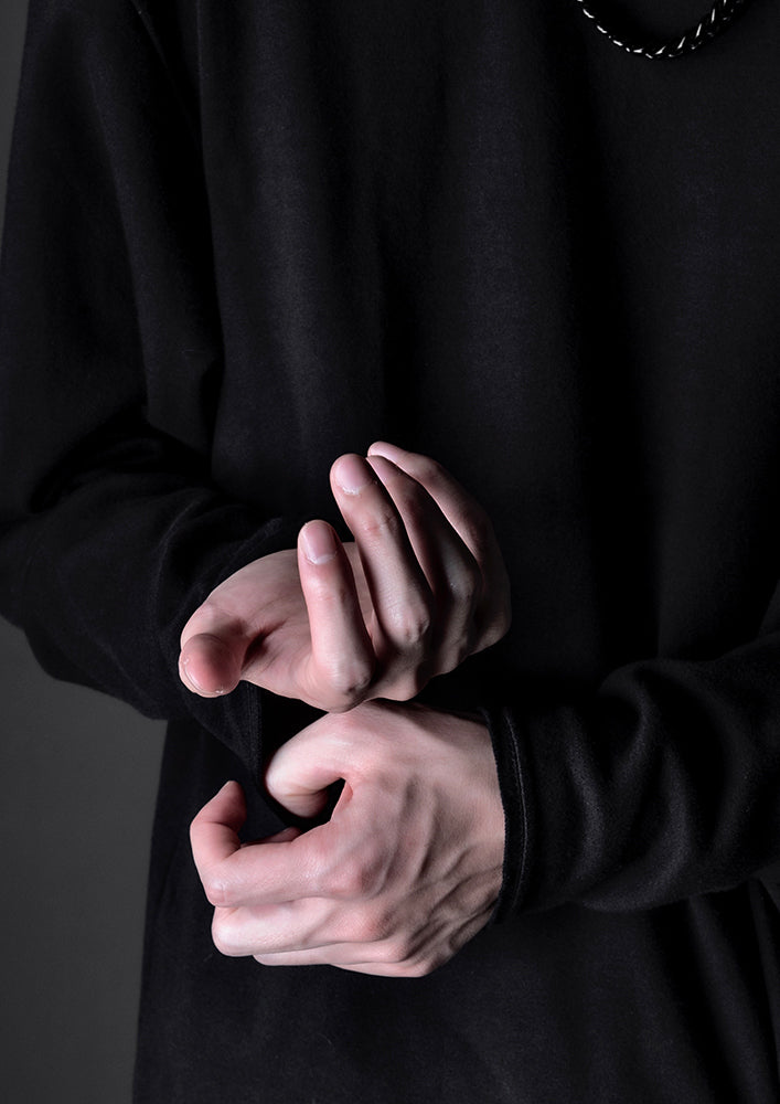 Cut off long sleeve T shirts Thicking jersey