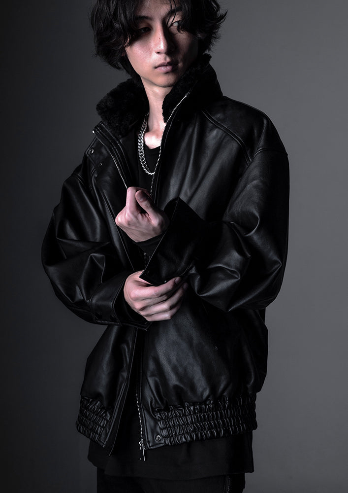 Flight eco leather jacket