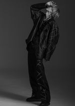 Load image into Gallery viewer, 「STMPD RCRDS × Abyssea」&lt;br&gt;Lion graphic side buckle ECO leather big riders
