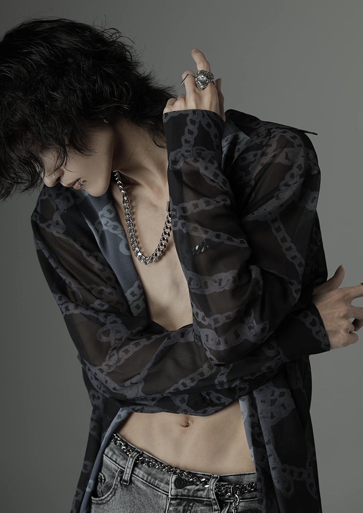 「Kusari」see-through shirts