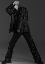 Load image into Gallery viewer, 「STMPD RCRDS × Abyssea」&lt;br&gt;Lion graphic side buckle ECO leather big riders
