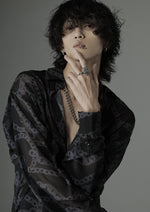 画像をギャラリービューアに読み込む, 「Kusari」see-through shirts

