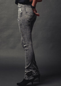 BANANA curve skinny denim pants -Grey crash-