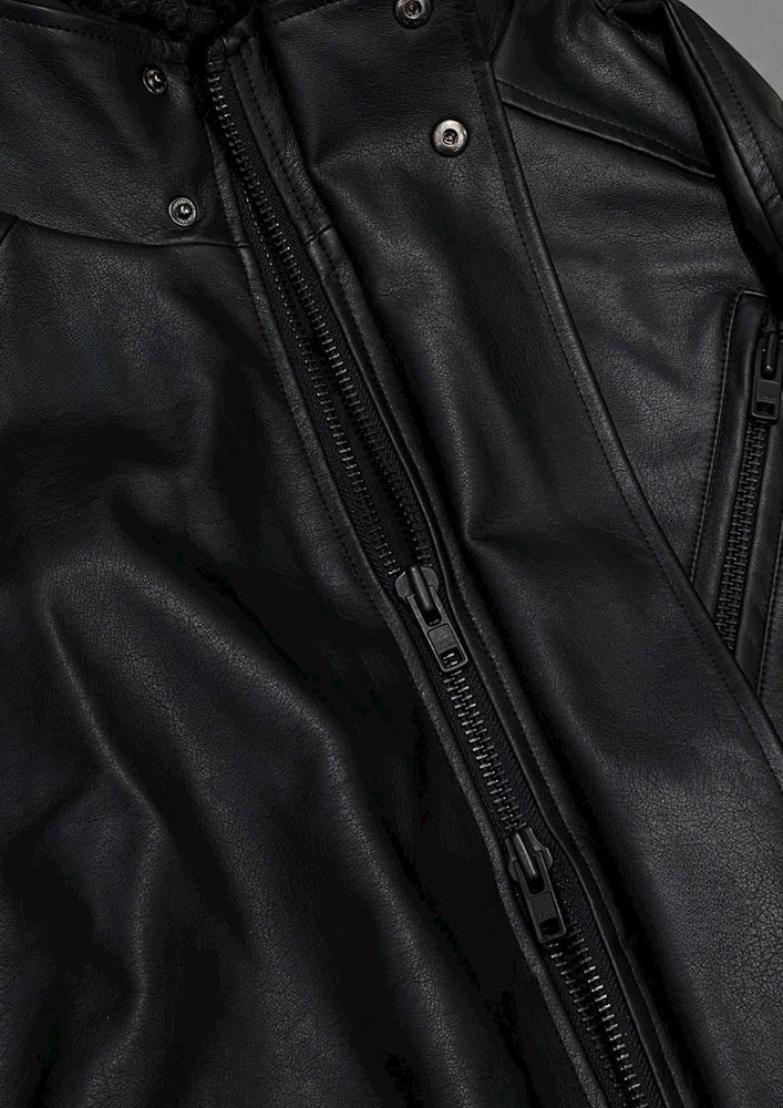 Flight eco leather jacket