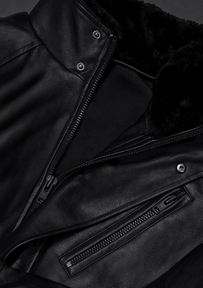 Flight eco leather jacket
