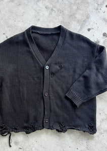 Abyssea Chain frayed knit cardigan