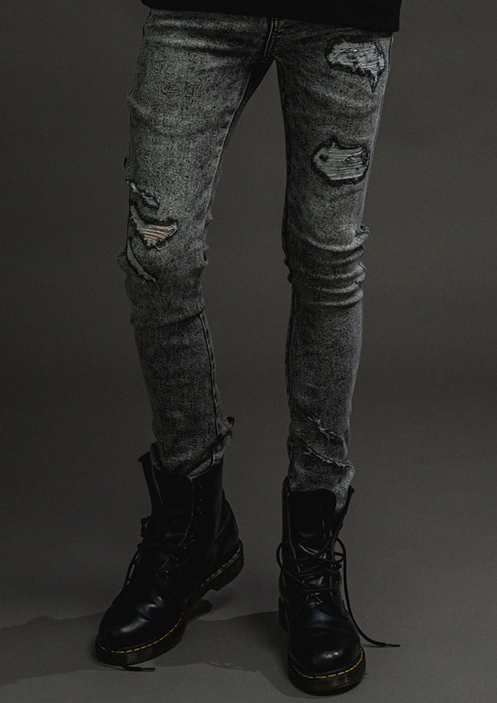 BANANA curve skinny denim pants -Grey crash-