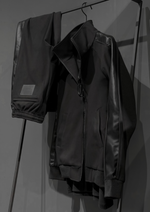 Load image into Gallery viewer, Eco Leather docking track jacket

