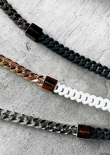 Abyssea】Rubber × alloy chain bracellet｜Abyssea 公式通販サイト