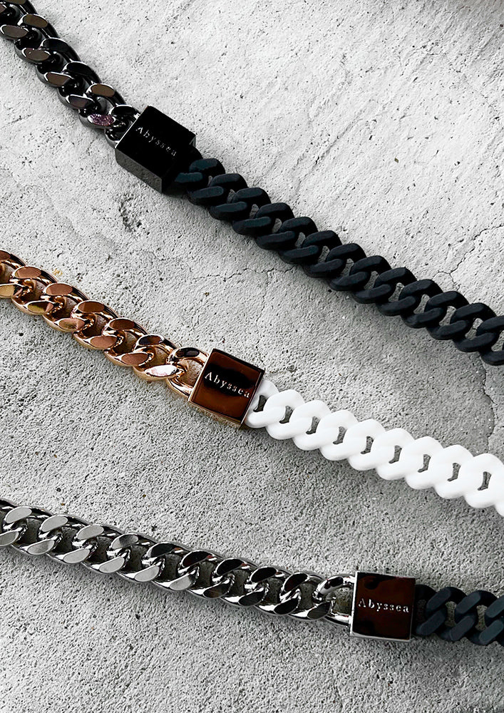 【Abyssea】Rubber × alloy chain chorker｜Abyssea 公式通販サイト