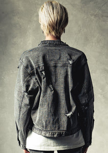 Abyssea 】Crash gear strech denim JK|Abyssea for genderless