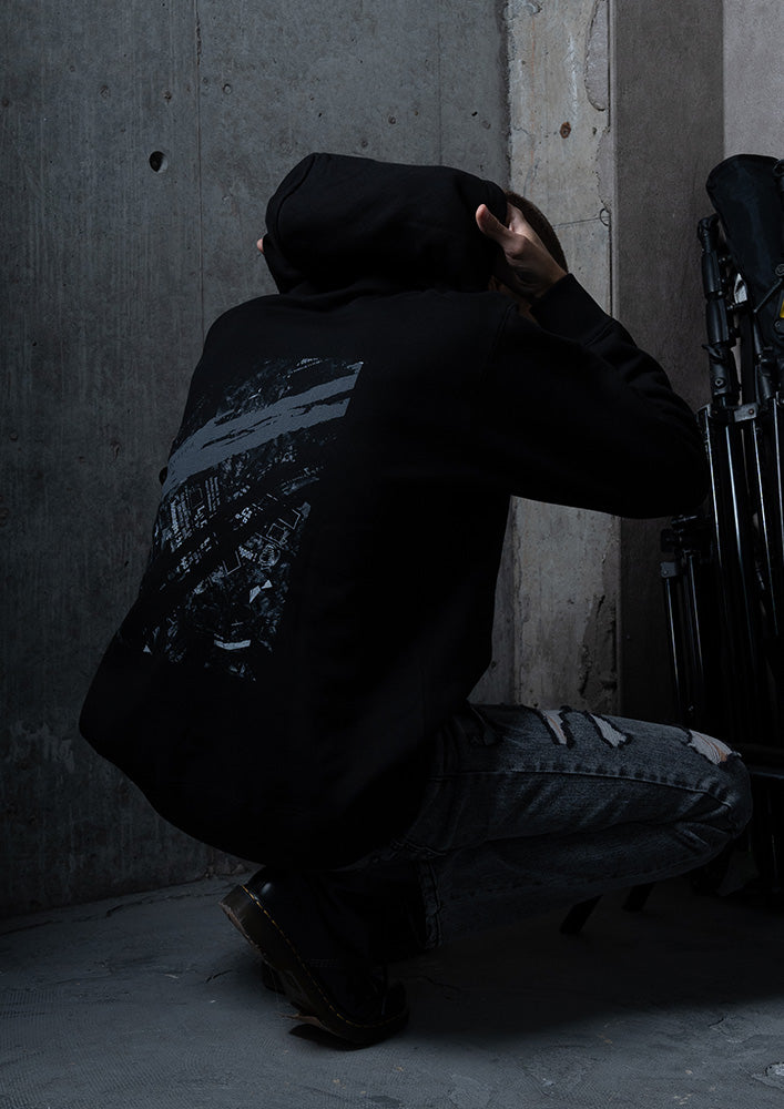 経典 Abyssea Photo big hoodie -Smoke パーカー dr-julien-mailly