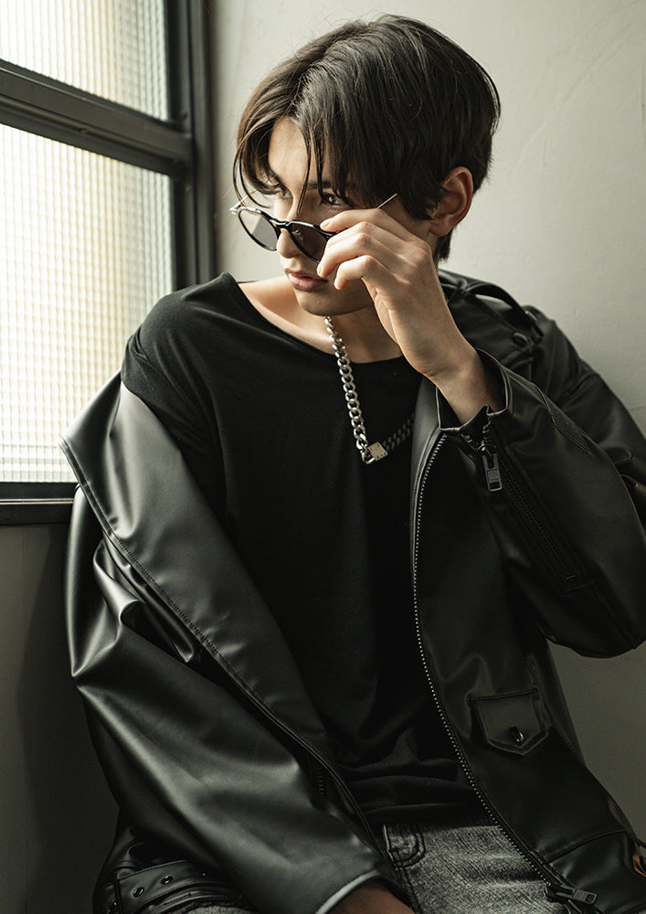Abyssea】Rubber × alloy chain chorker|Abyssea for genderless 